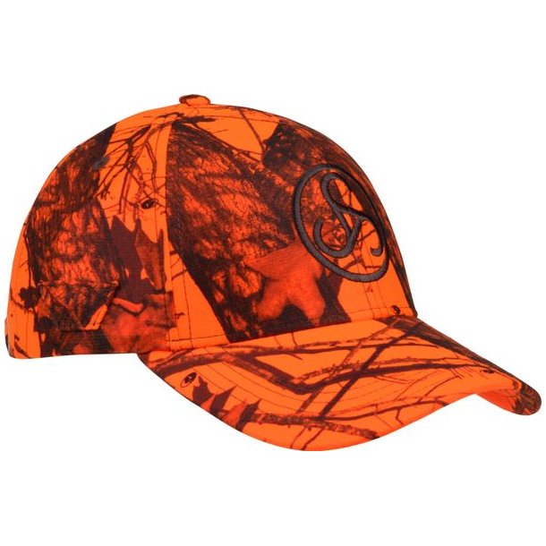 Sauer Camo Cap Blaze Orange Leaf Camo