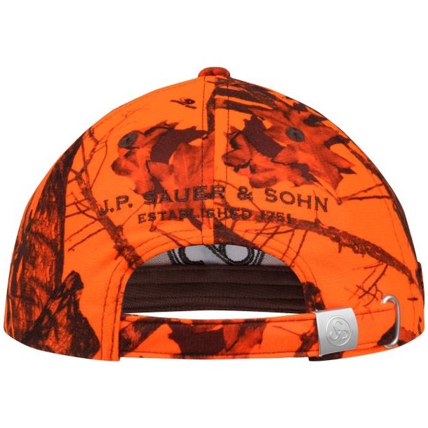 Sauer Camo Cap Blaze Orange Leaf Camo