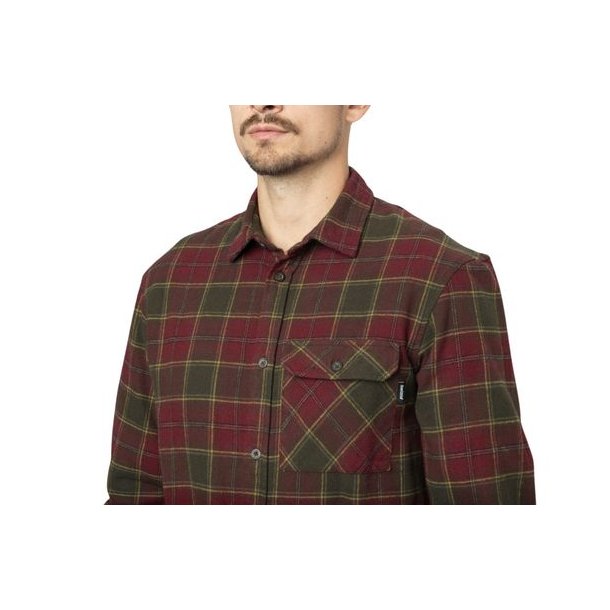 Seeland Glen Flannel Skjorte Red Forest Check