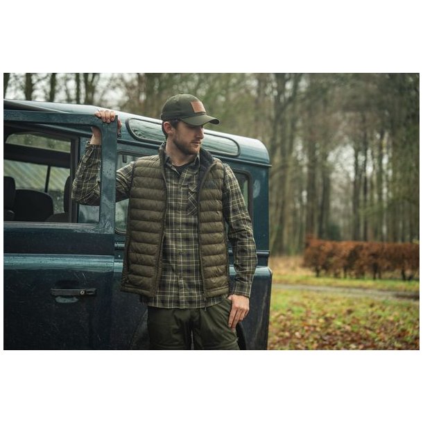 Seeland Glen Flannel Skjorte Grape Leaf/Dark Navy Check