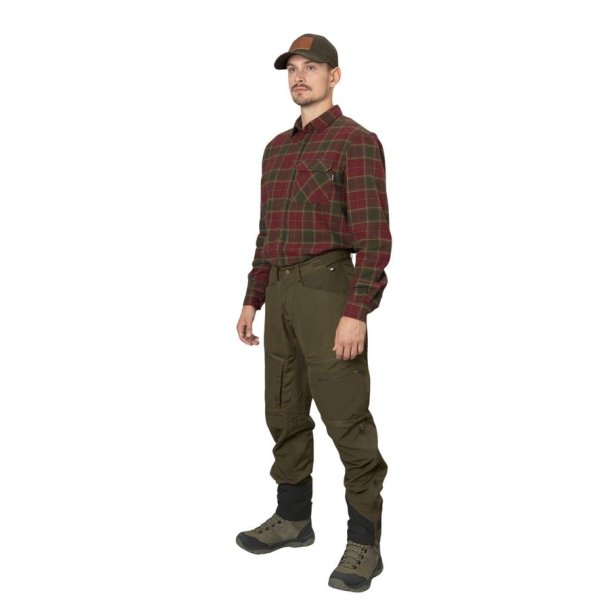 Seeland Glen Flannel Skjorte Red Forest Check