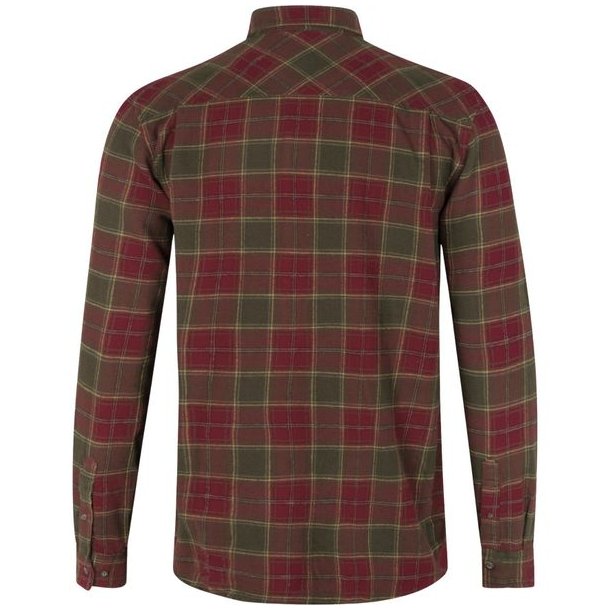 Seeland Glen Flannel Skjorte Red Forest Check