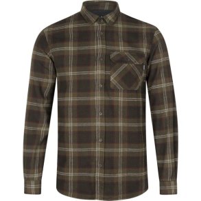 Seeland Glen Flannel Skjorte Pine Green Check