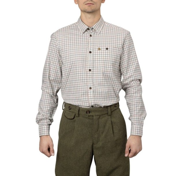 Seeland Oxford Skydeskjorte Grape Leaf/Terracotta Check