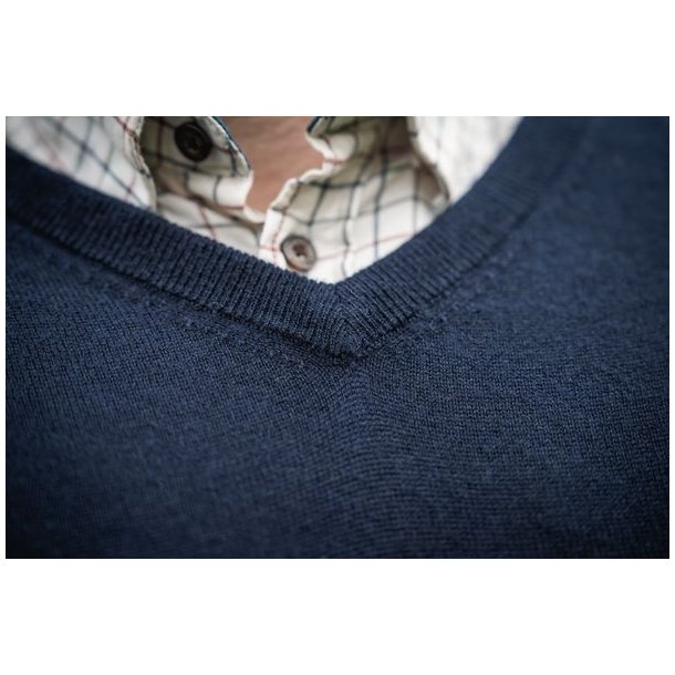 Seeland Pine V-Neck Pullover Dark Sapphire
