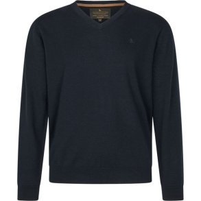 Seeland Pine V-Neck Pullover Dark Sapphire