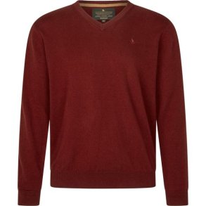 Seeland Pine V-Neck Pullover Merlot