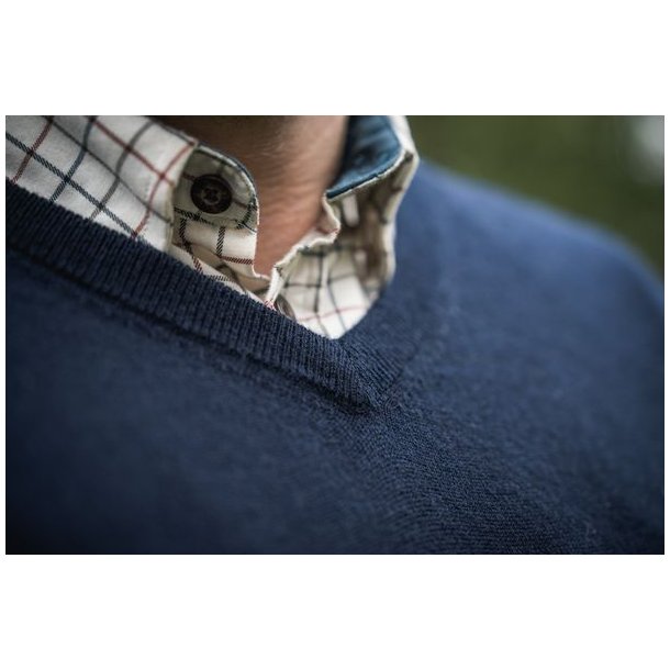 Seeland Pine V-Neck Pullover Dark Sapphire