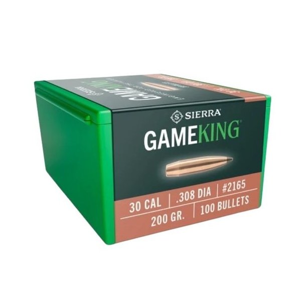 Sierra GameKing cal. .30  200gr SBT 100 stk. projektil