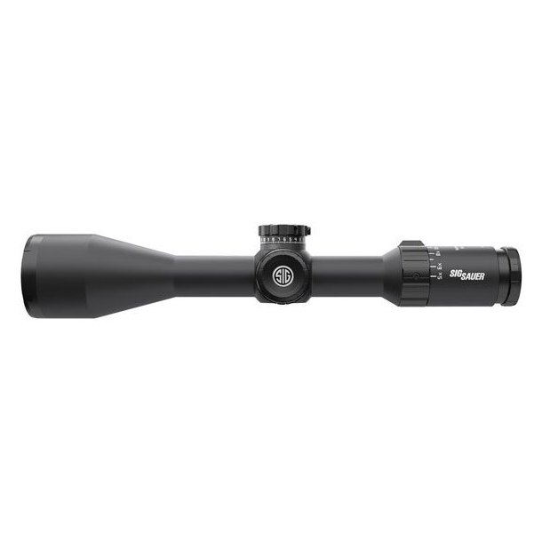 Sig Sauer Whiskey5 2,4-12x56 SFP Sort Hillfire TriPlex Sigtekikkert