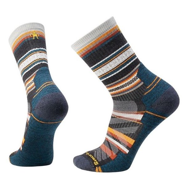 Smartwool Hike Light Cushion Crew Socks Panorama Hiking Charcoal