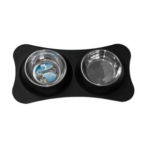 Spildmtte til Hundeskle Dobbelt Sort 900mlx2