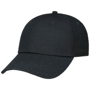 Stetson Baseball Cap Cotton/Linen Waxed Navy