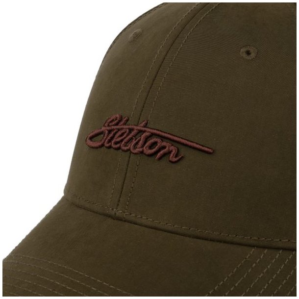 Stetson Baseball Cap Waxed Cotton WR Olive