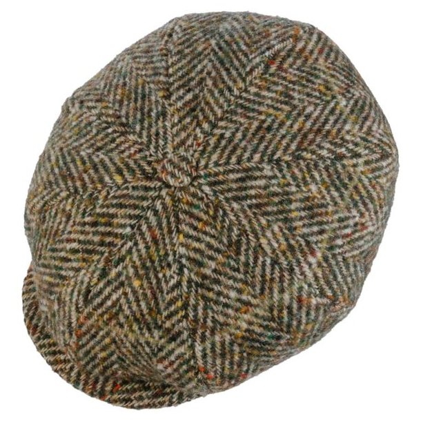 Stetson Hatteras Herringbone WV Olive/ Beige