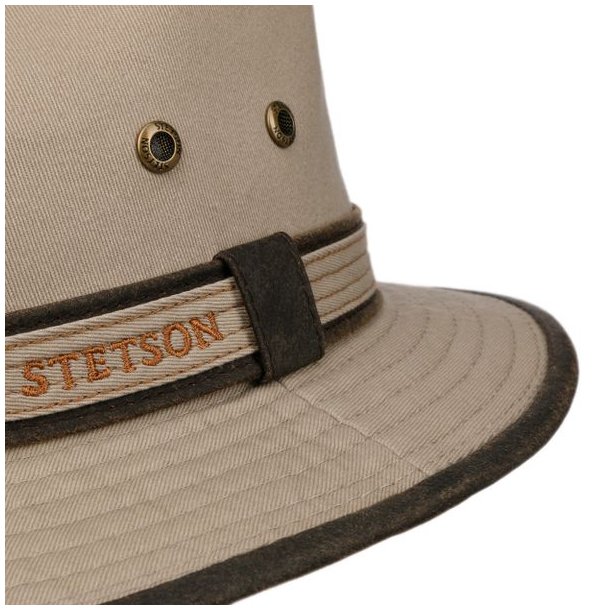 Stetson Traveller Cotton Hat Light Beige