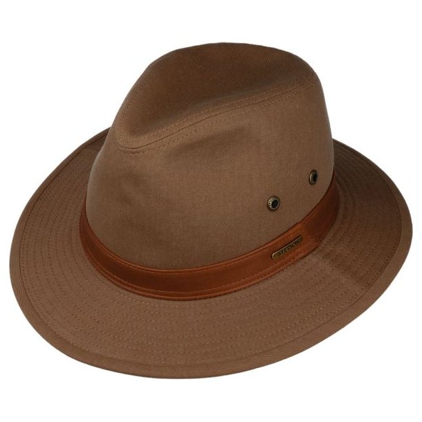 Stetson Traveller Cotton Hat Cognac