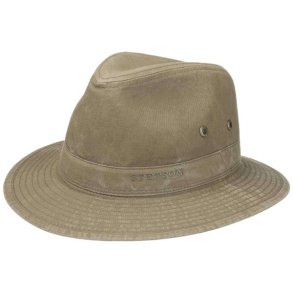Stetson Traveller Delave Organic Cotton Hat Olive