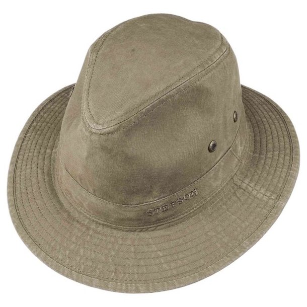 Stetson Traveller Delave Organic Cotton Hat Olive