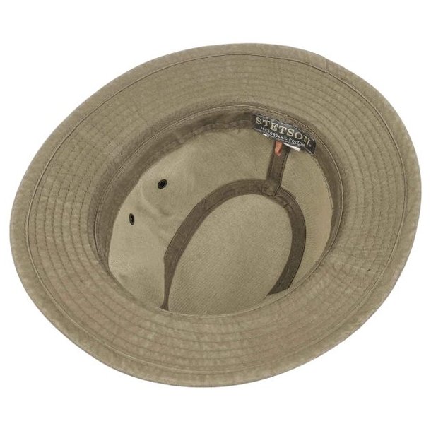 Stetson Traveller Delave Organic Cotton Hat Olive