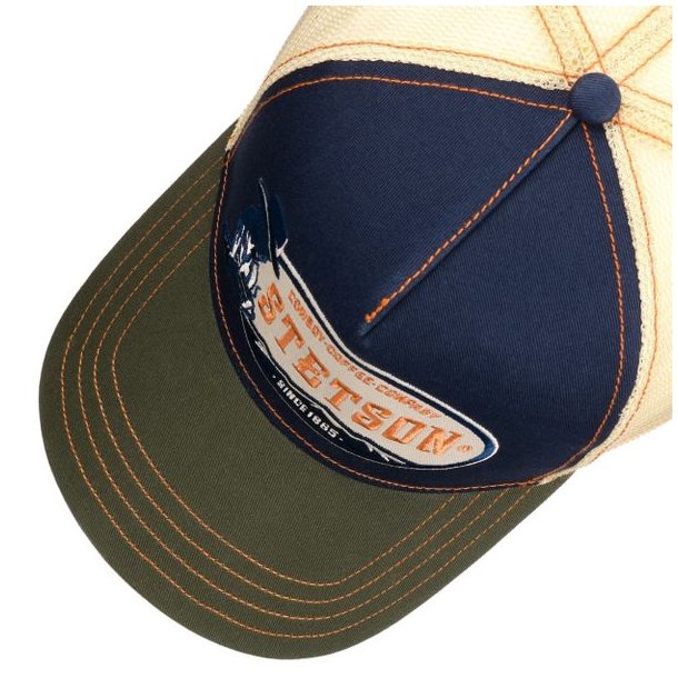 Stetson Trucker Cap Cowboy Coffee Olive/Navy