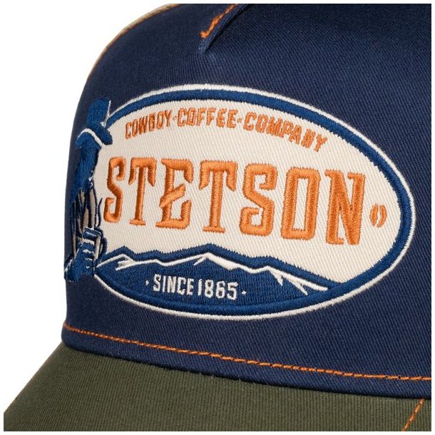 Stetson Trucker Cap Cowboy Coffee Olive/Navy