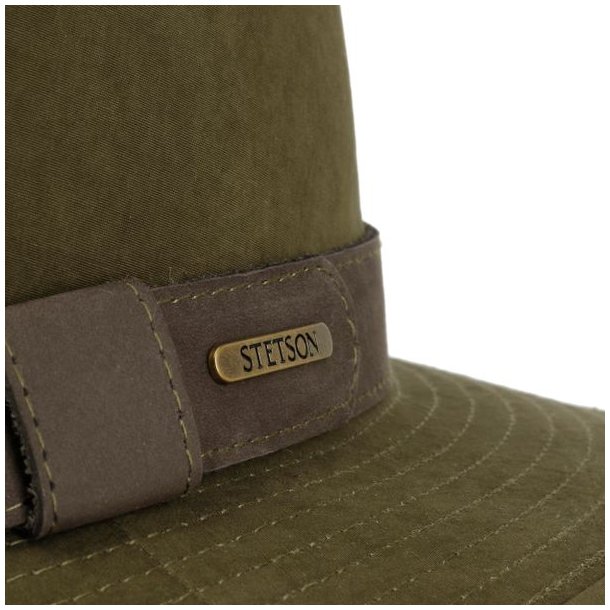 Stetson Waxed Traveller Cloth Hat Olive
