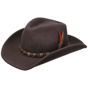 Stetson Western Woolfelt Hat Chocolate