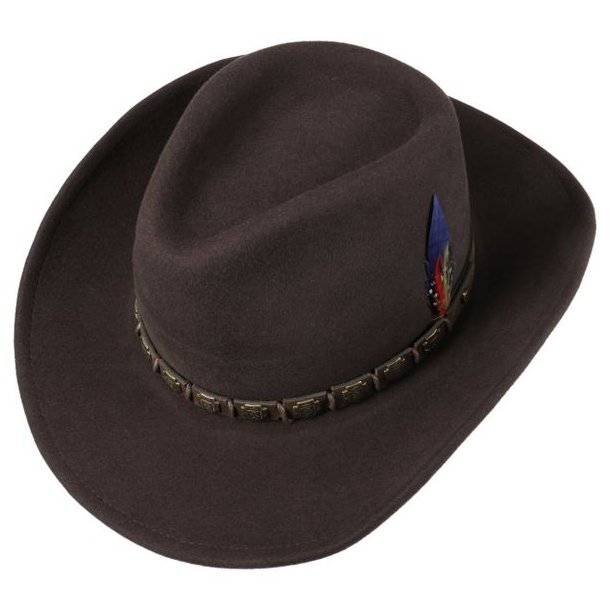 Stetson Western Woolfelt Hat Chocolate