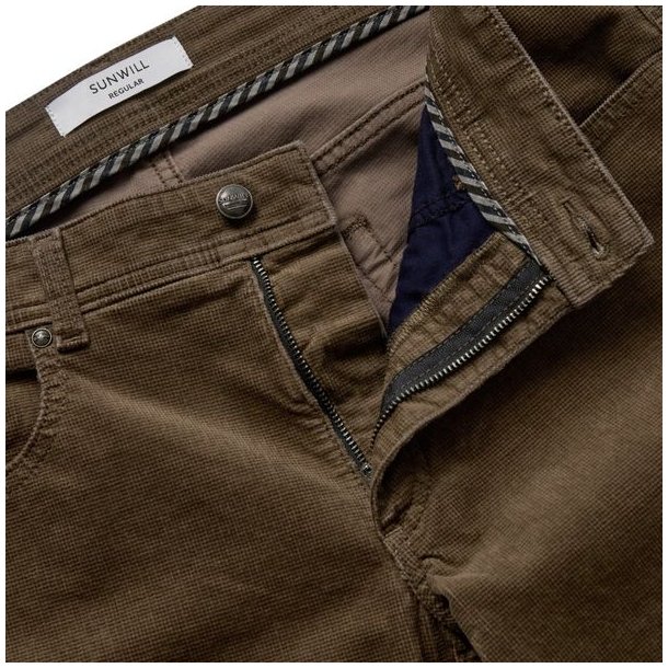 Sunwill 5-Pocket Trousers Regular Khaki