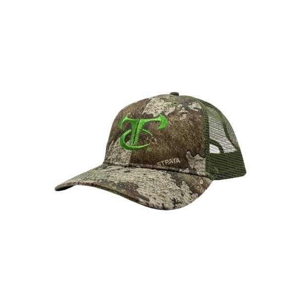 TrueTimber Logo Mesh Back Cap Strata Green Logo