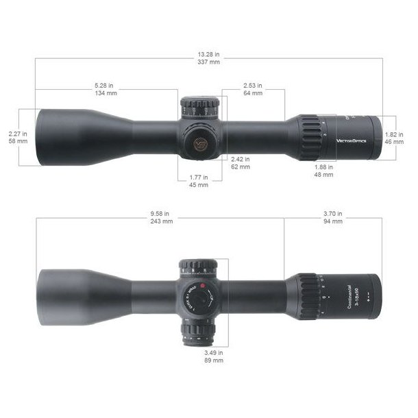 Vector Optics Continental 3-18x50 34mm FFP Sigtekikkert