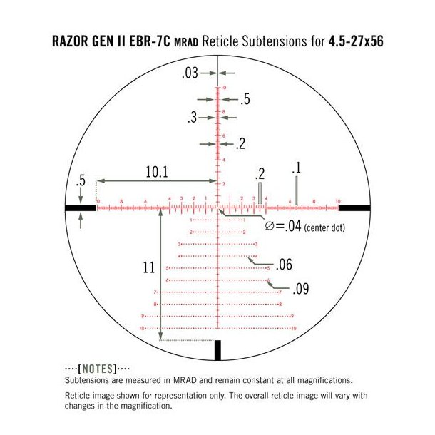Vortex Razor HD GEN II  4,5-27x56 EBR-7C MRAD Sigtekikkert