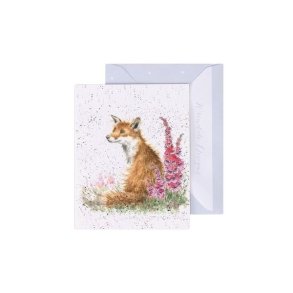 Wrendale Mini Telegram Med Kuvert Fox Gloves